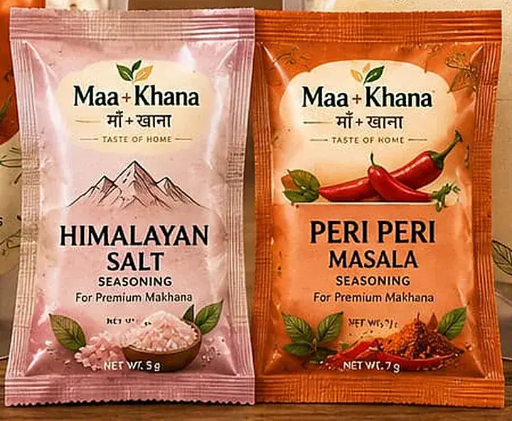 Himalayan Salt and Peri Peri Masala seasoning sachets